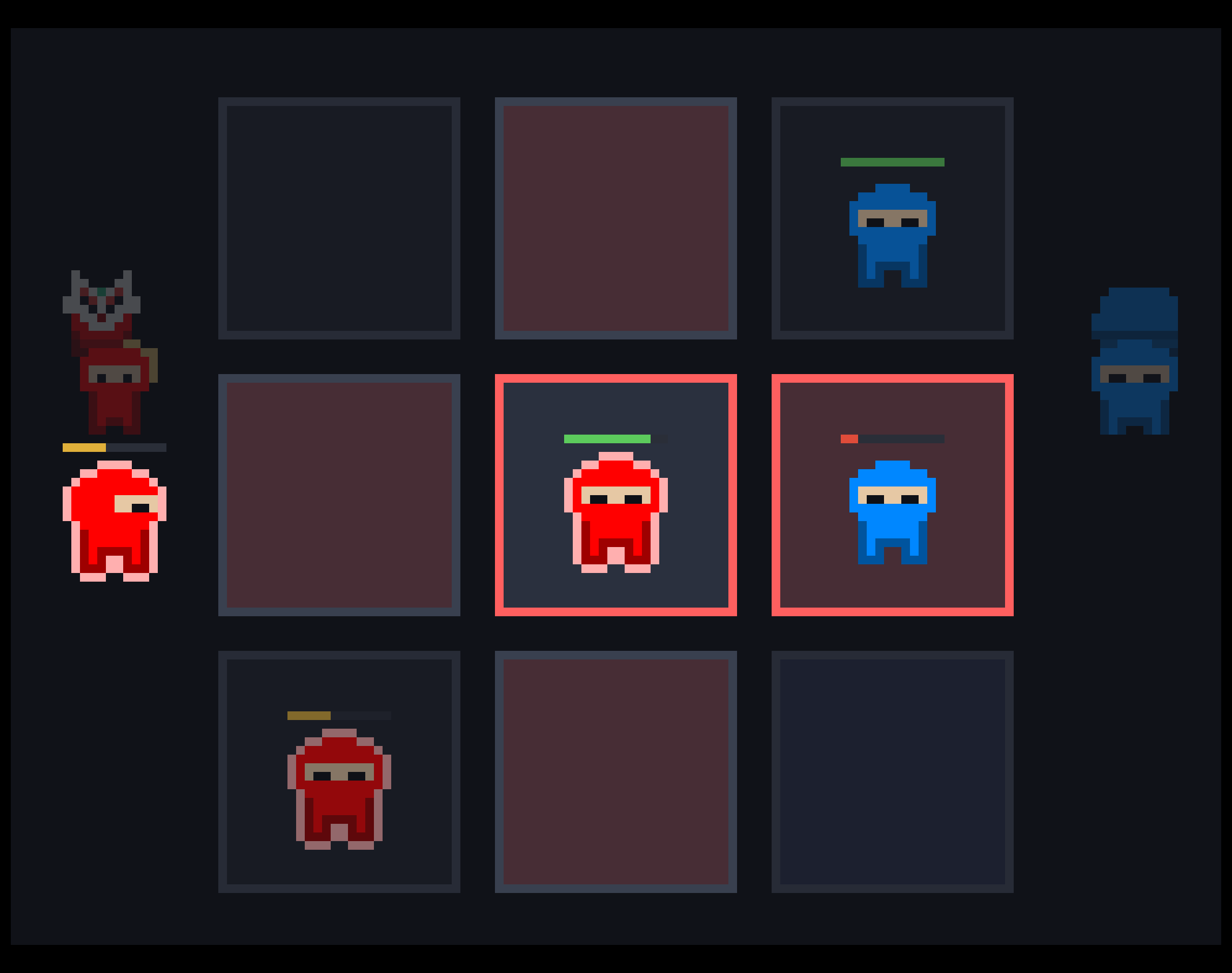 Tic-Tac-Jutsu — a match in progress
